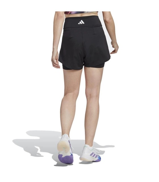 Shorts noirs Adidas Tennis Match | Ipontennis