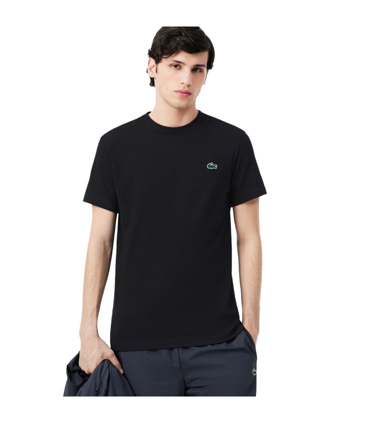 Camiseta Lacoste Esporte ultra seco preto / cinza 5