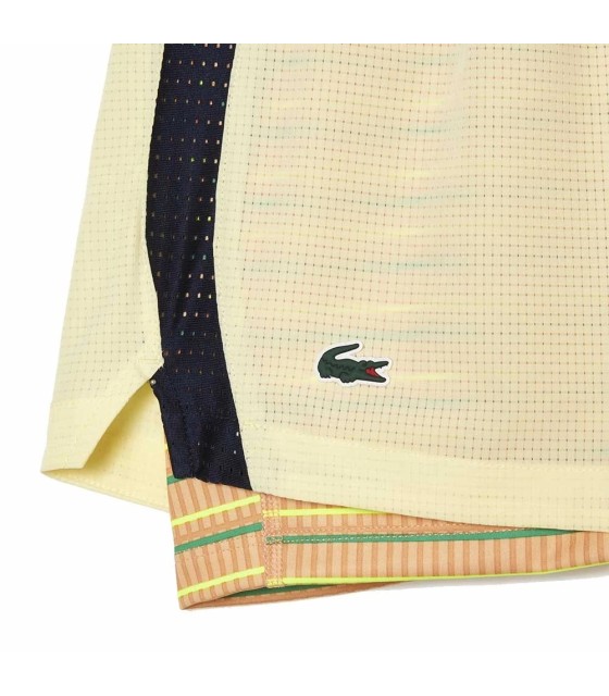 Women s Lacoste Performance Roland Garros Shorts Yellow | IPONTENNIS