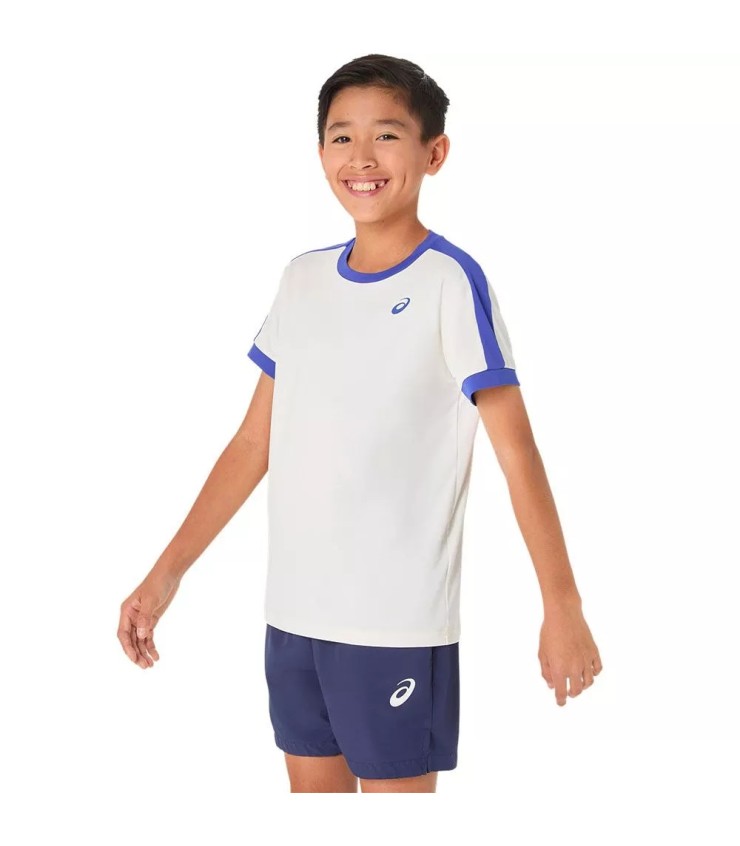 Camiseta Crema/Azul para Niño de Asics 2