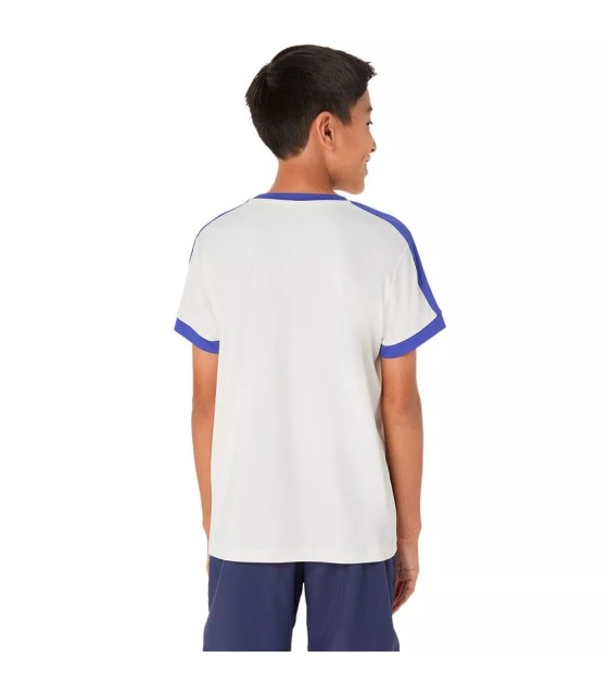 Camiseta Crema/Azul para Niño de Asics 6