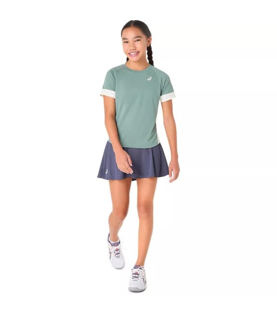 Asics T-Shirt für Mädchen Grün Grau Creme