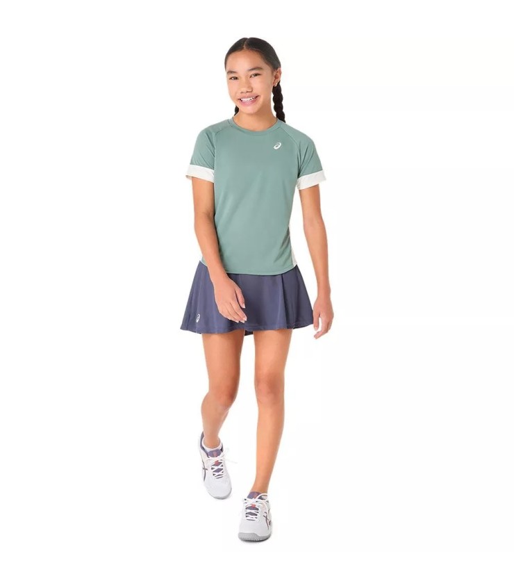 Asics T-Shirt für Mädchen Grün Grau Creme