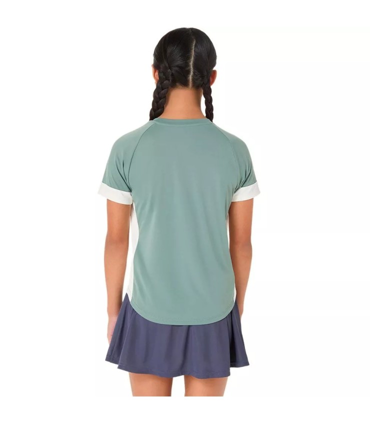 Asics T-Shirt für Mädchen Grün Grau Creme