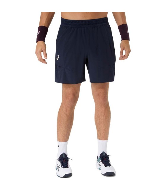 Short ASICS Match Laser Cut Navy Blue 1