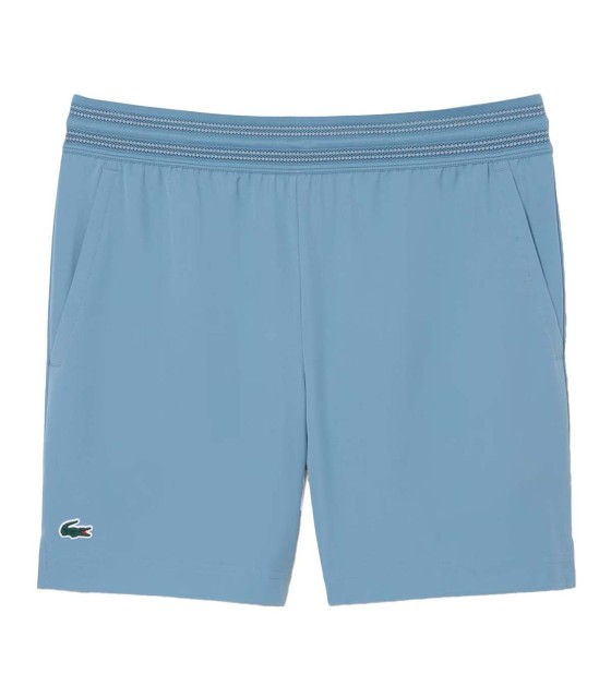 Kurze Lacoste Tennis ultra trocken blau grau 1