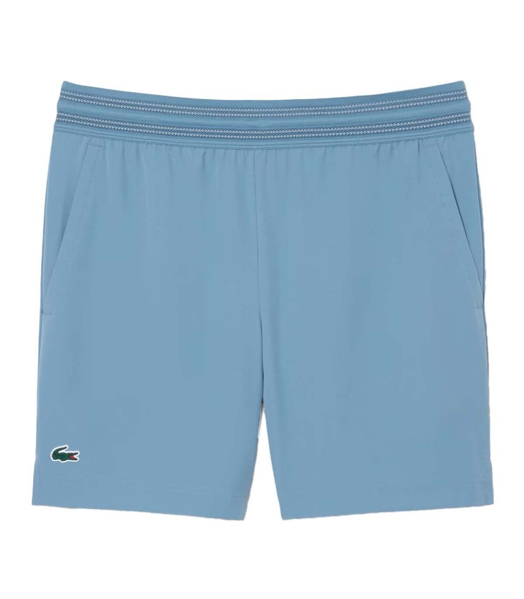 Corto Lacoste Tennis Ultra Dry Blue Grey 1