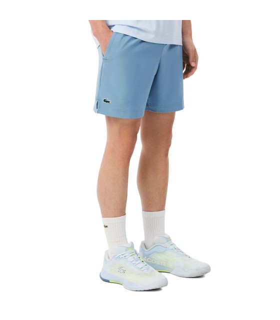Corto Lacoste Tennis Ultra Dry Grey Blue 4
