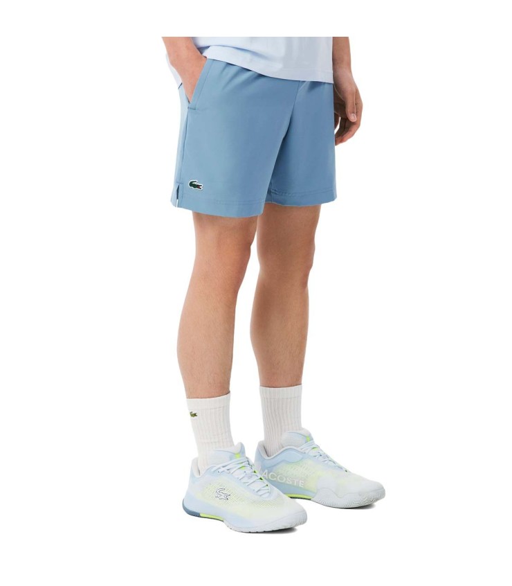 Corto Lacoste Tennis Ultra Dry Grey Blue 4