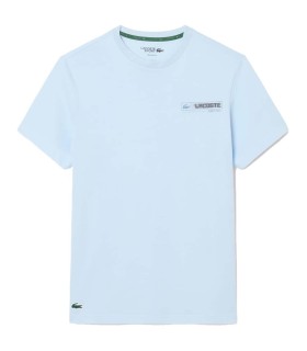 T-Shirt Lacoste Sport ultra trocken gedruckt hellblau / blau 1