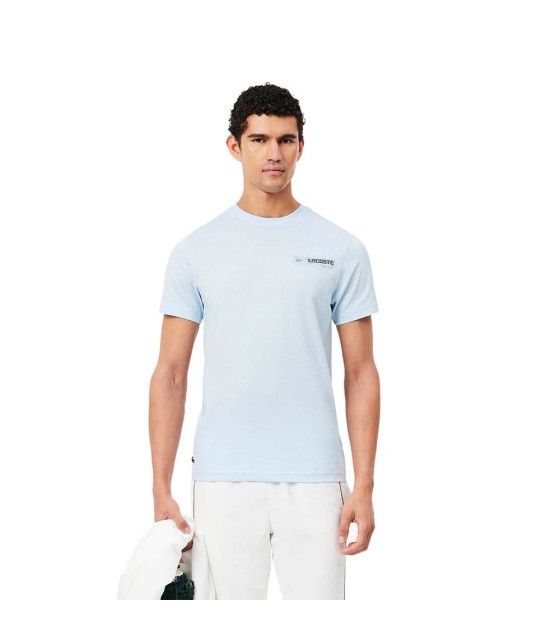 T-shirt Lacoste Sport Ultra Dry Stampato Blue Light / Blue 2