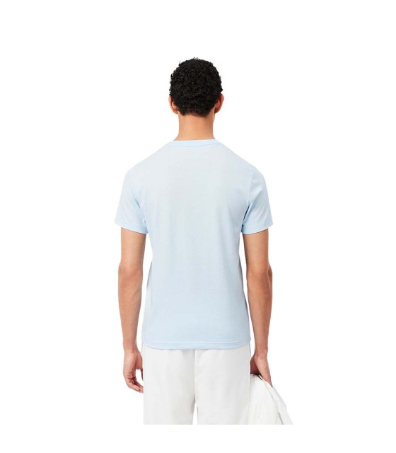 Camiseta Lacoste Esporte Ultra Seco impresso luz azul / azul 3