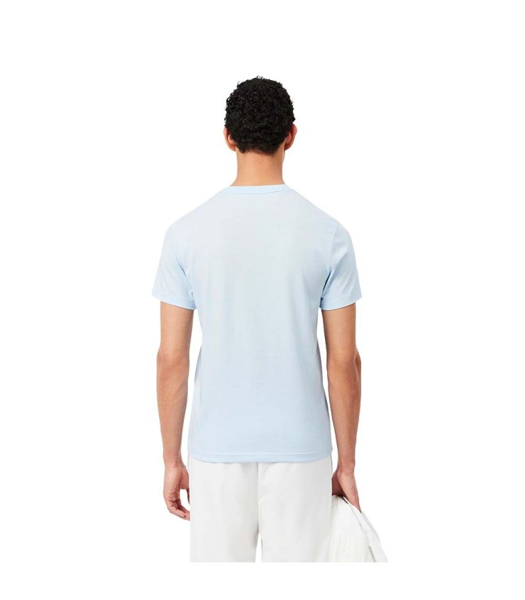 Camiseta Lacoste Esporte Ultra Seco impresso luz azul / azul 3