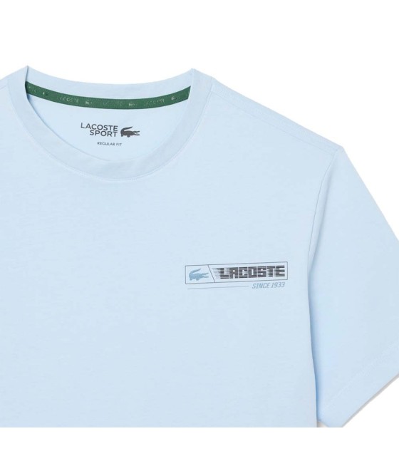 Tee-shirt Lacoste Sport Ultra Dry Imprimé Bleu / Bleu 4