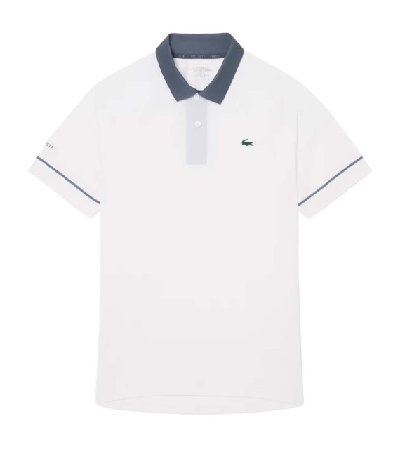 Polo Lacoste Tennis Novak Djokovic on white / gray track 1