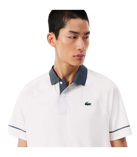 Polo Lacoste Tennis Novak Djokovic on white track / gray 2