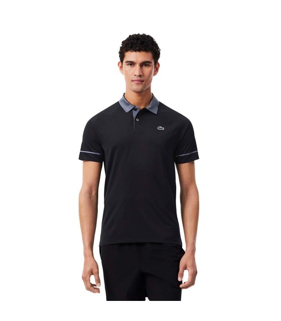 Polo Lacoste Tennis Novak Djokovic auf schwarz / grauer Spur 2