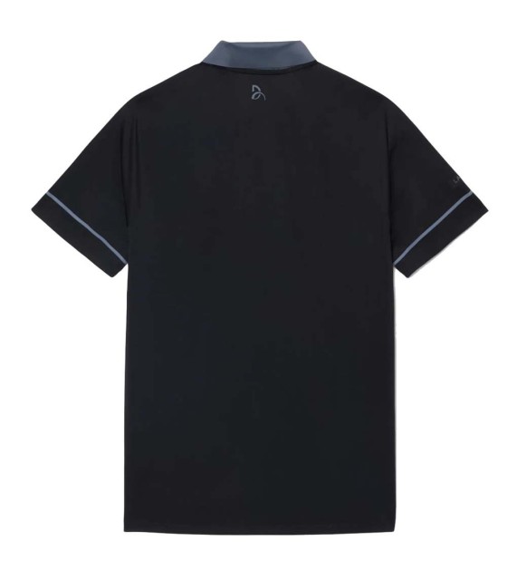 Polo Lacoste Tennis Novak Djokovic su Black / Grey Track 5