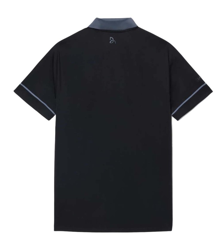 Polo Lacoste Tênis Novak Djokovic em Black / Cinza Track 5