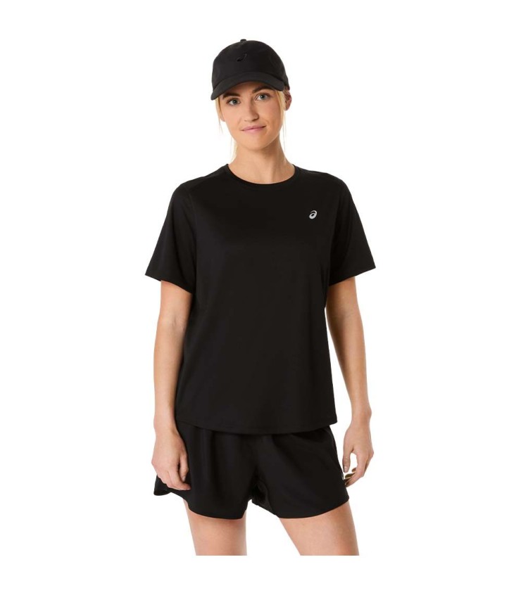 Camiseta Asics Core SS Mujer Negra 1