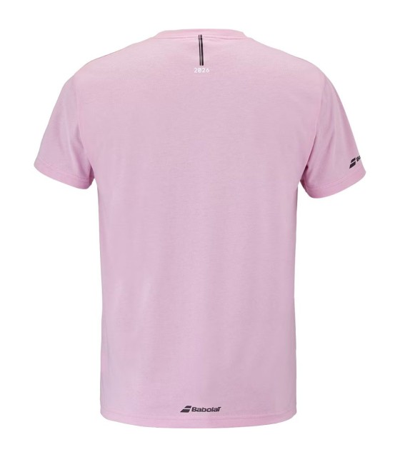 T-shirt de exercício Babolat rosa 3