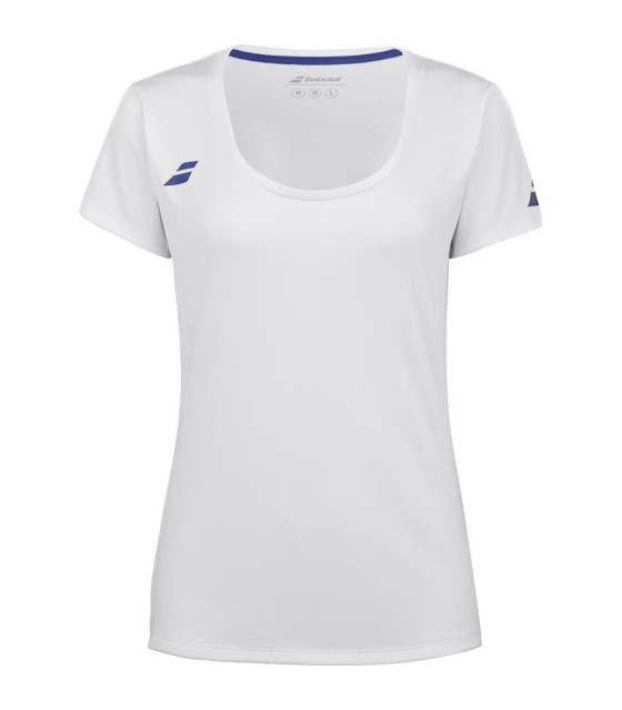 T-shirt Babolat jogar boné branco menina 1
