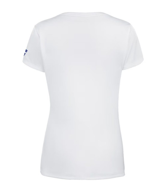 T-shirt Babolat jogar boné branco menina 3