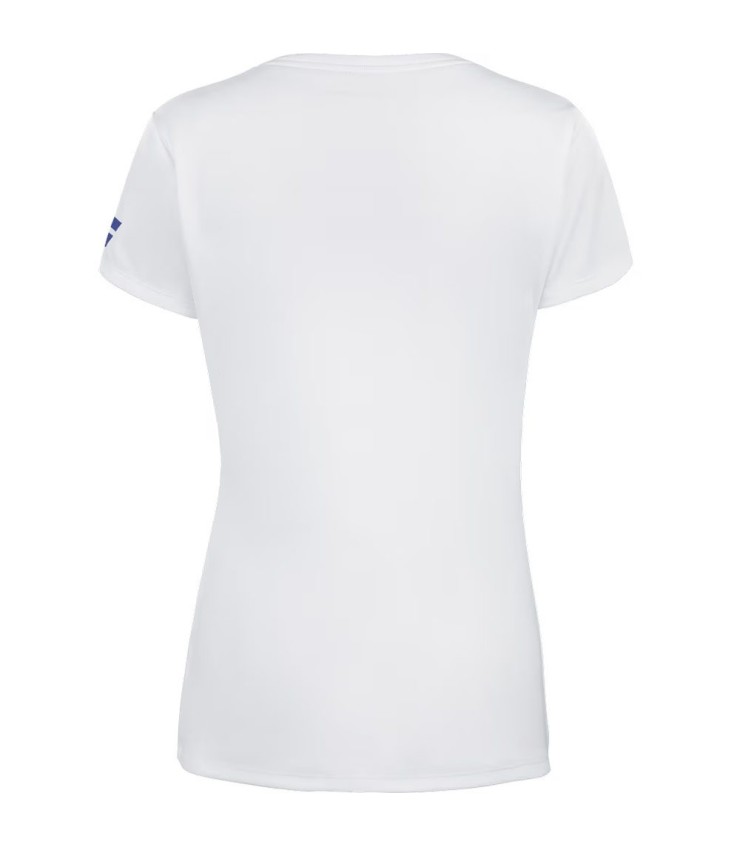 T-shirt Babolat jogar boné branco menina 3