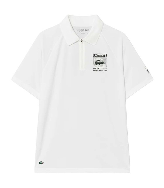 Polo Lacoste Tennis Rolex Masters Blanc 1