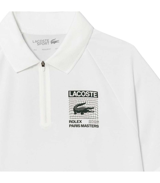 Polo Lacoste Tennis Rolex Masters White 3