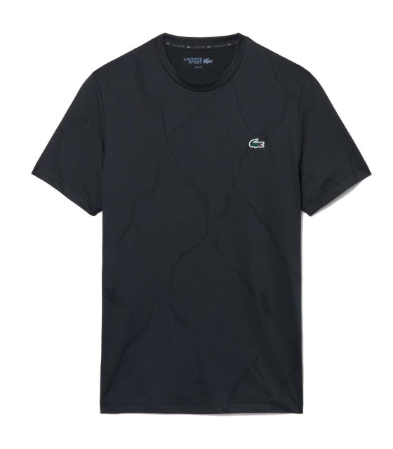 T-Shirt Lacoste Tennis ultra trockener schwarz 1