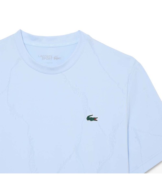 T-Shirt Lacoste Tennis ultra trockenes hellblau 3