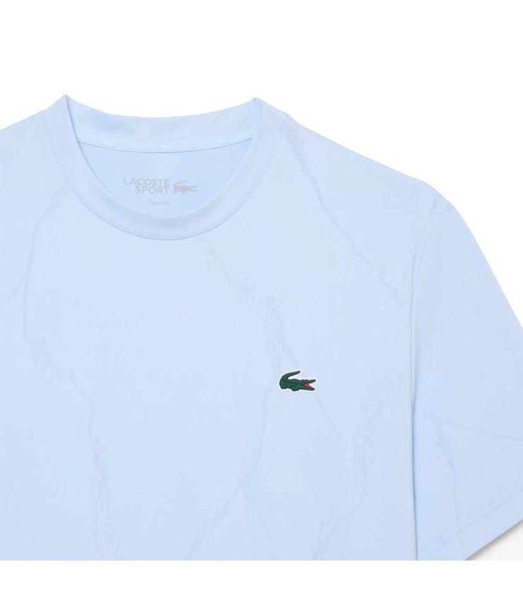 T-Shirt Lacoste Tennis ultra trockenes hellblau 3