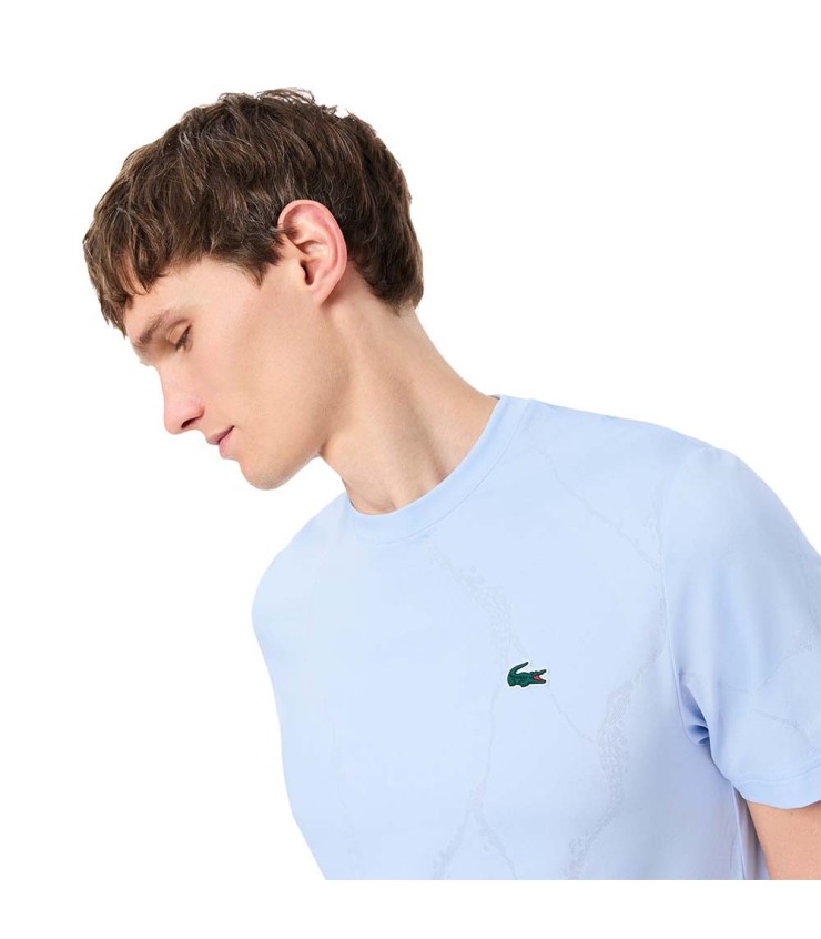 T-Shirt Lacoste Tennis ultra trockenes hellblau 4