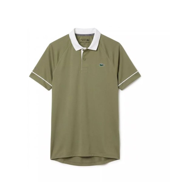 Polo Lacoste Tennis Novak Djokovic sulla pista verde 3