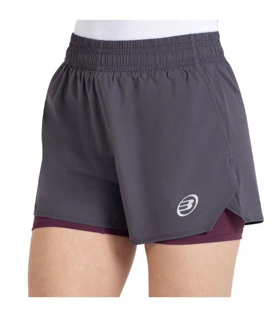 Short Bullpadel Orfeu Mujer Gris Oscuro 1