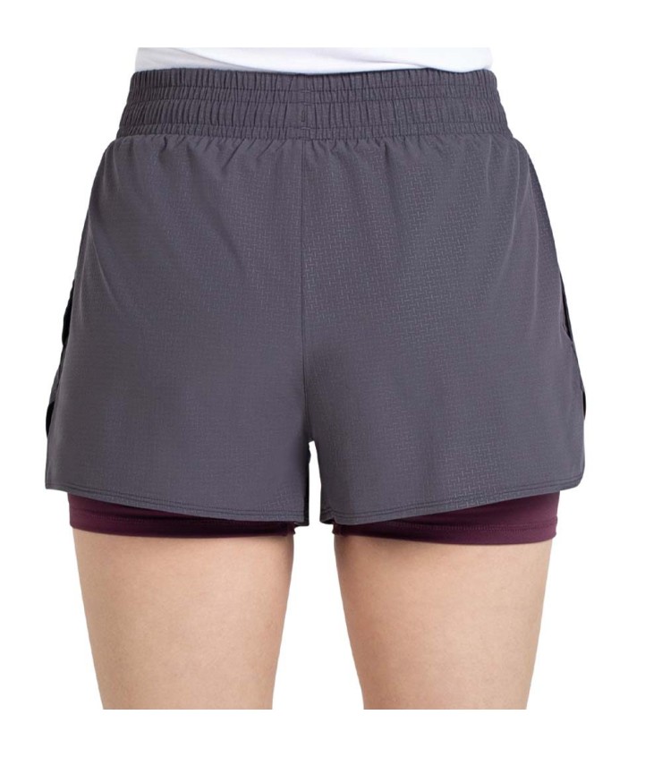 Short Bullpadel Orfeu Mujer Gris Oscuro 4