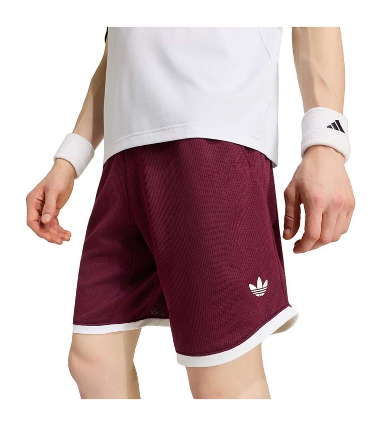 Pantalón corto Adidas Classics Burdeos 4