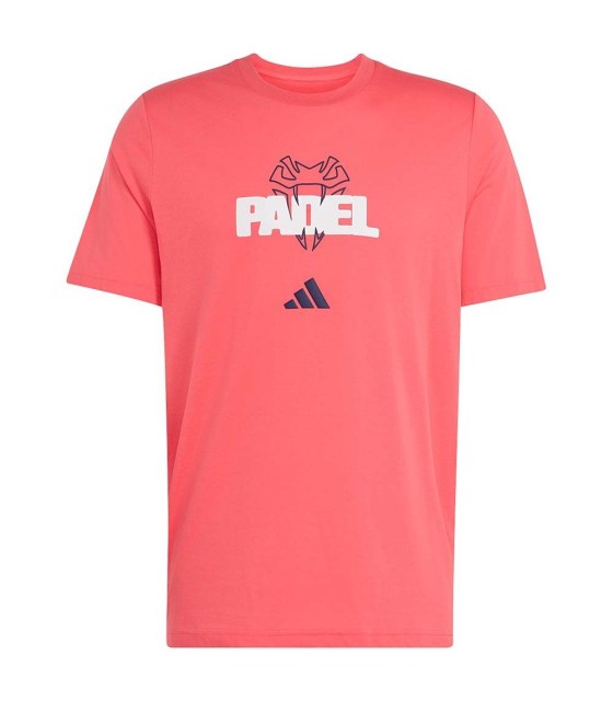 Adidas Padel T-shirt Graphie Logo Rojo 1