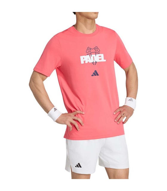 ADIDAS PADEL T-SHIRT Logo Graphie Rojo 2