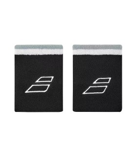 Poignets Babolat Terry Jumbo Blancs Noirs x 2