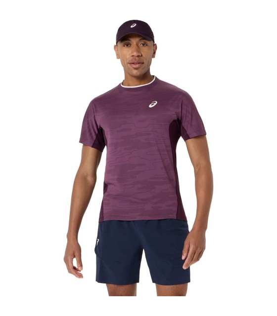 T-shirt Asics combinam jacquard ss violeta 1