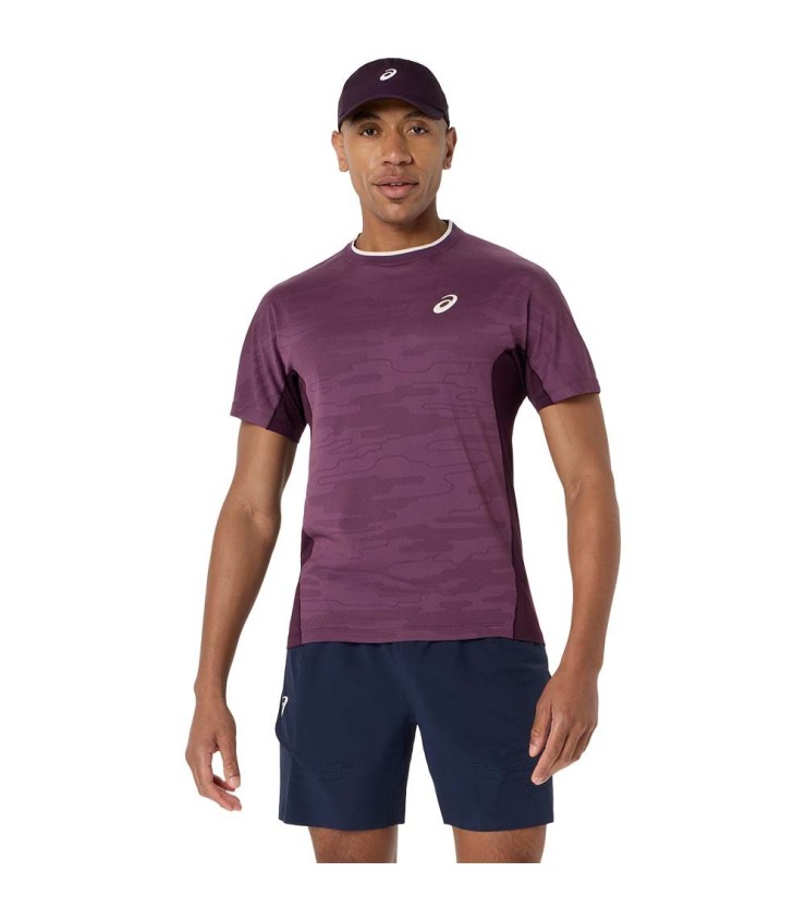 T-shirt Asics combinam jacquard ss violeta 1