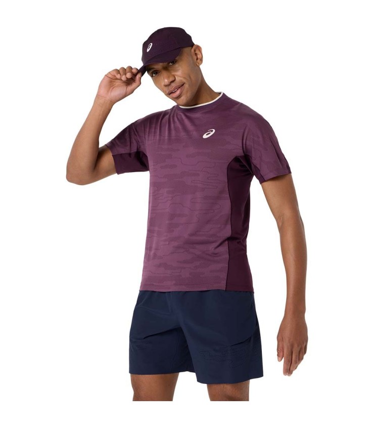 T-shirt Asics Match Jacquard SS Violet 3