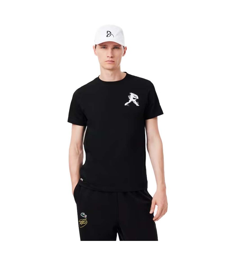 Pack Camiseta + Gorra Lacoste Tennis x Novak Djokovic Negro 2