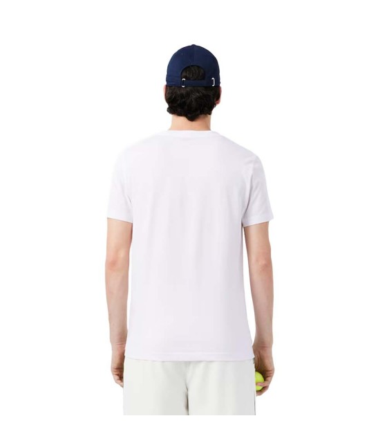 T-shirt do pacote + tampa Lacoste Tênis x novak djokovic branco 3