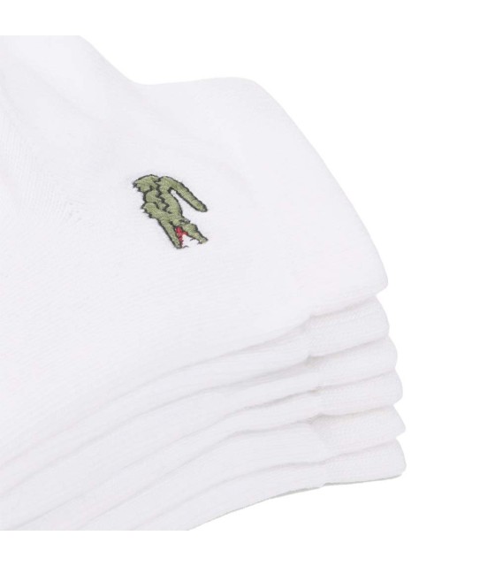 Meias Lacoste Calções brancas do esporte (3 pares) 2