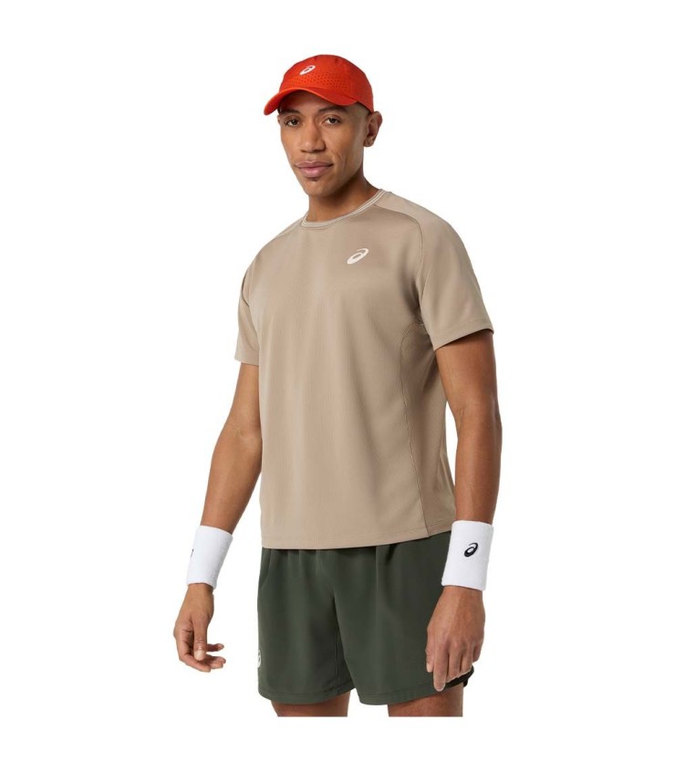 T-shirt Asics Game SS Grigio Beige 3