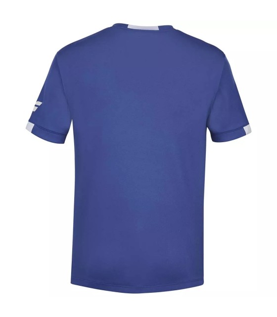 T-shirt Babolat Play Gola Redonda Azul-marinho Junior | Ipontennis