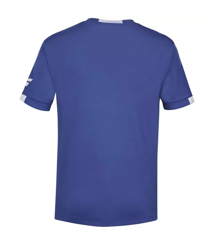T-shirt Babolat Play Gola Redonda Azul-marinho Junior | Ipontennis